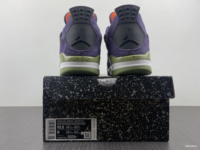 Rep TBkick Air 4 Purple Canyon Jordan AQ9129-500 WMNS 0809